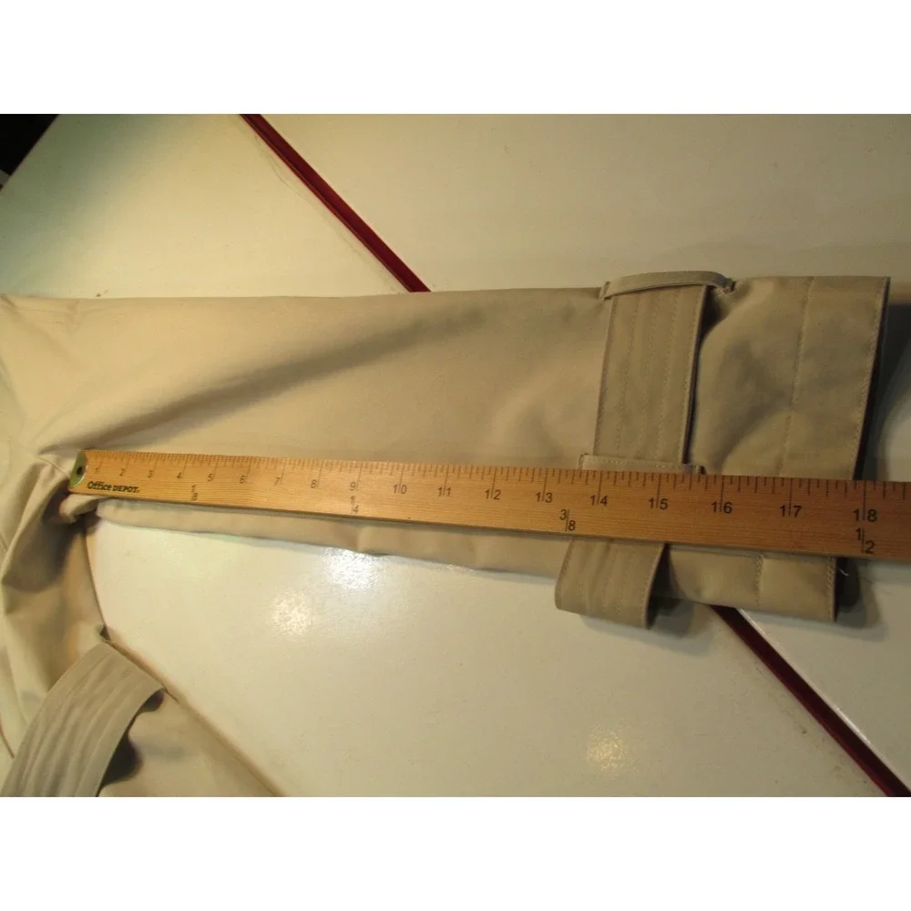 Michael Kors Double Breasted Belted Raincoat Beige Trench Coat Women Small